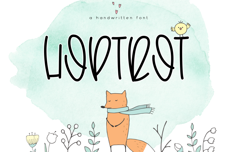 Hoptrot - A Cute Handwritten Font
