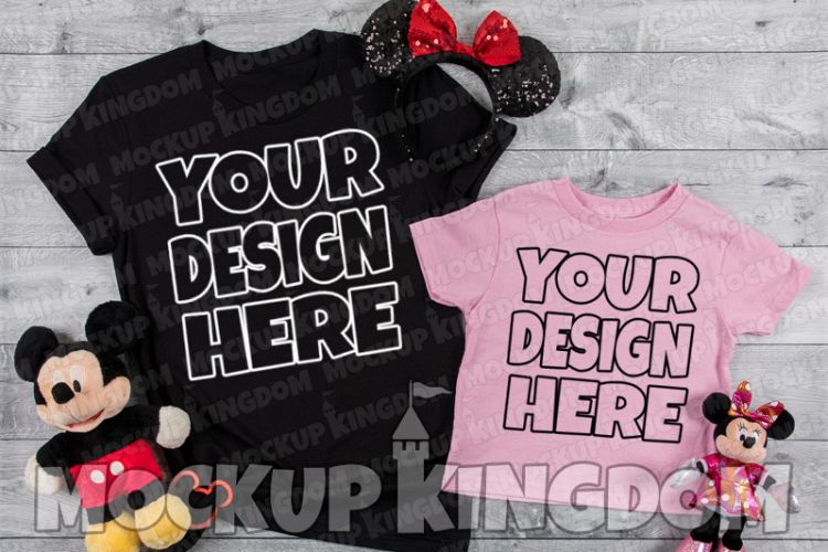 Mommy and Me Mockup, Crew Neck Mockup, Parent Child Mockup