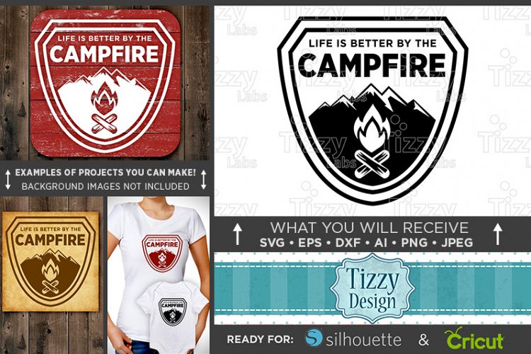 Life Is Better By The Campfire SVG File - Camping Svg - Campfire Svg - Camp Fire Svg - Camping Decor - Camping Signs - Mountain Svg - 644