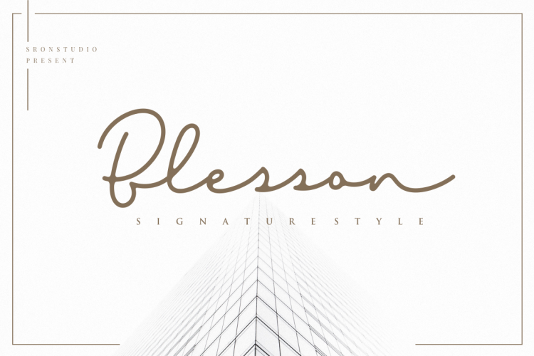 Blesson - Signature Font