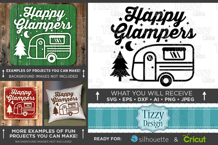 Happy Glamper SVG - Happy Glampers SVG - Glamper Decor - 764
