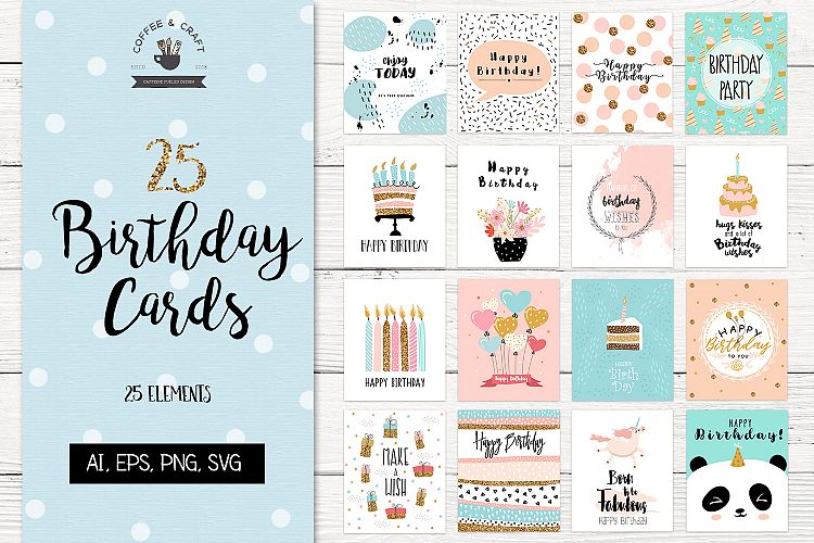 Birthday Card Illustrations