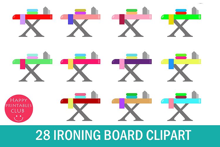 28 Ironing Board Clipart- Colorful Iron Board Clipart