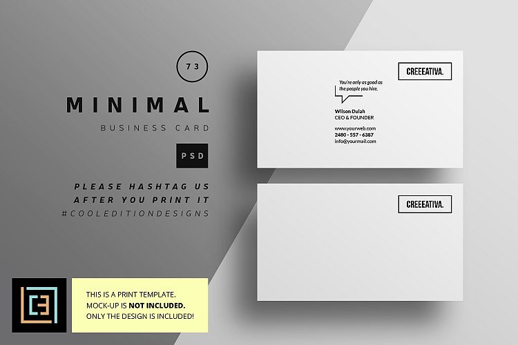 Minimal Business Card - BC073