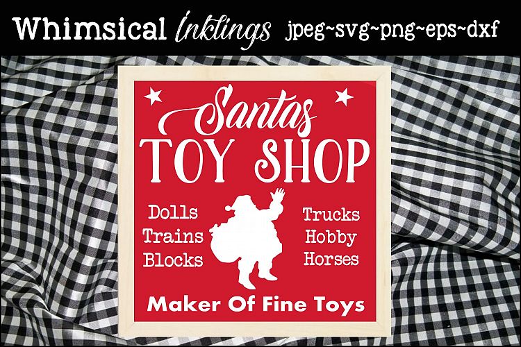 Santas Toy Shop SVG