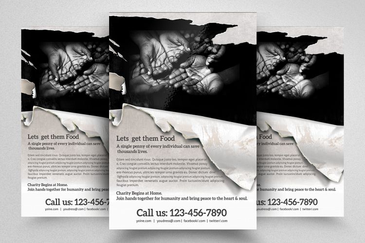 Charity   Donation Flyer Template