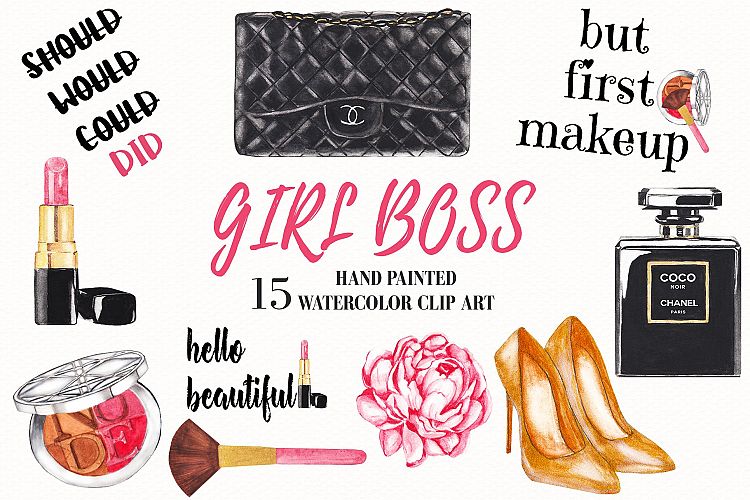 Fashion, Girl Boss, Cosmetic Clipart