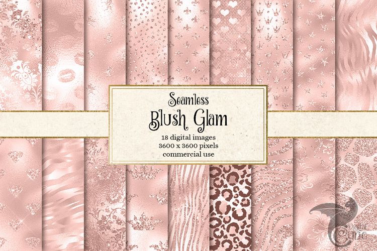 Blush Glam Digital Paper