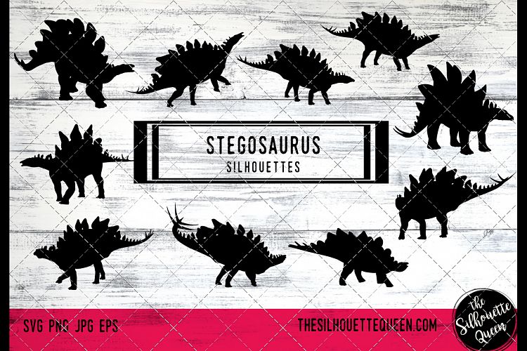 Stegosaurus Dinosaur svg files cricut, silhouette clip art,