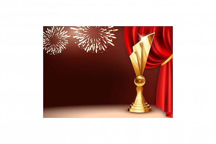 Handing Awards Creative Promotional Poster Vector example image 1