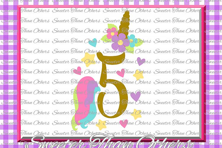 Download Fifth Birthday SVG, 5th Birthday Unicorn svg (24332 ...