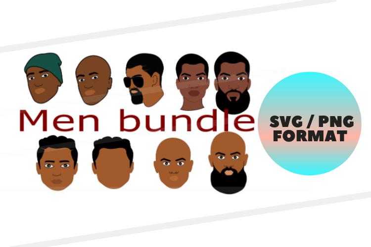 Download Black men, afro svg, png, bald men, afro svg, beard svg