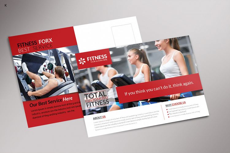 Corporate Fitness Post Card