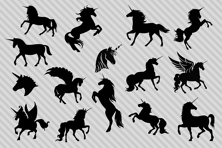 Unicorn svg bundle, unicorn silhouette svg, unicorn clipart