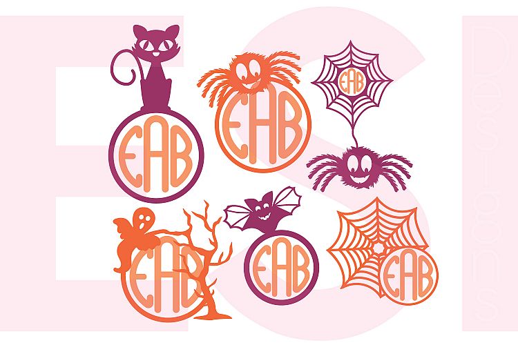 Halloween Monogram Designs - Set 1