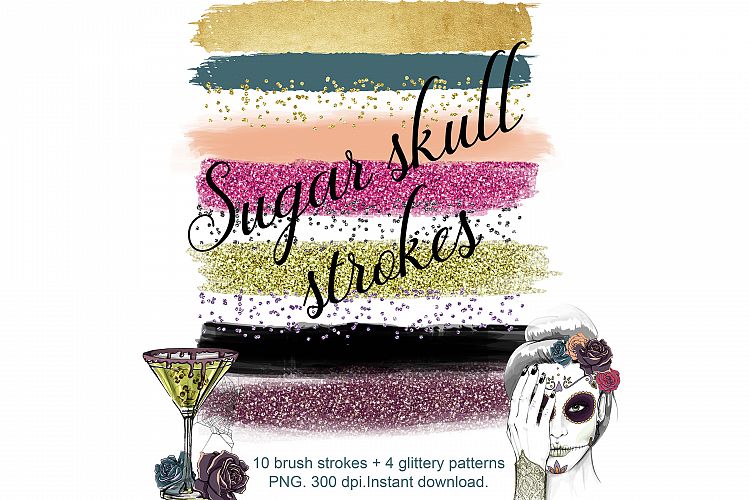 Halloween brush strokes