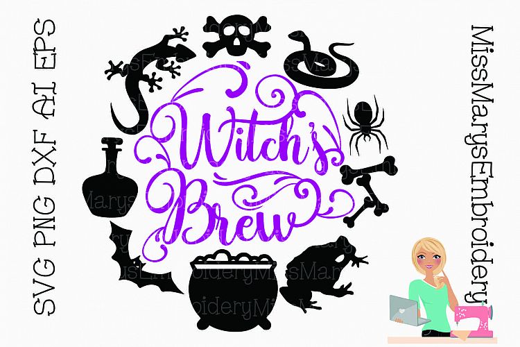 Witchs Brew SVG Cutting File PNG DXF