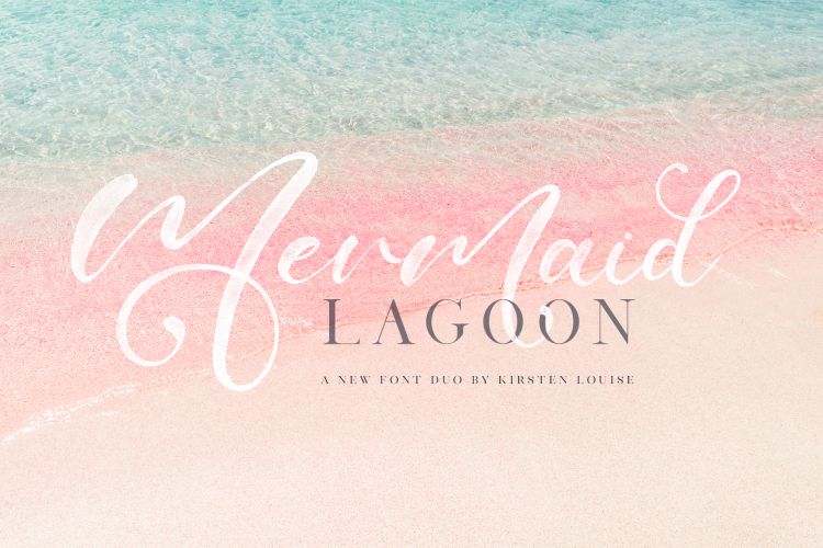 Mermaid Lagoon SVG Font Duo