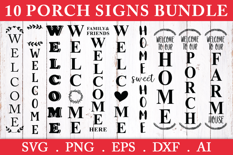 Download SALE! 10 Porch signs bundle svg, welcome porch sign svg