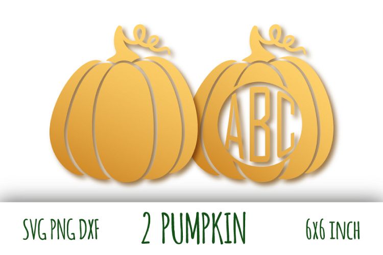 Two pumpkins svg. Thanksgiving digital clipart
