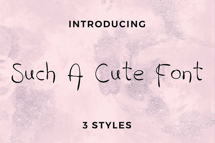 Such A Cute Font