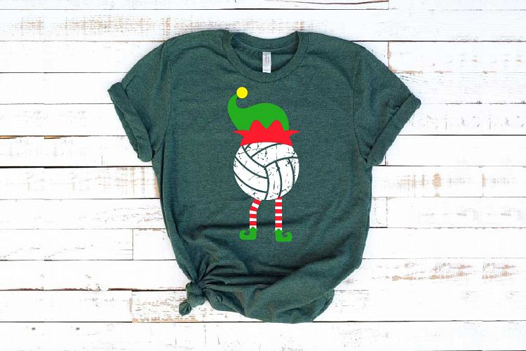 Elf Volleyball Christmas svg merry christmas 1036s