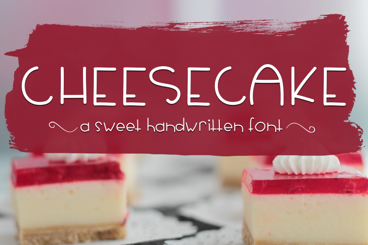Cheesecake - A Sweet Handwritten Font