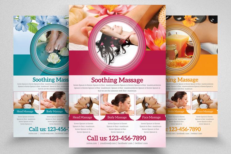 Beauty Spa   Massage Flyer Template