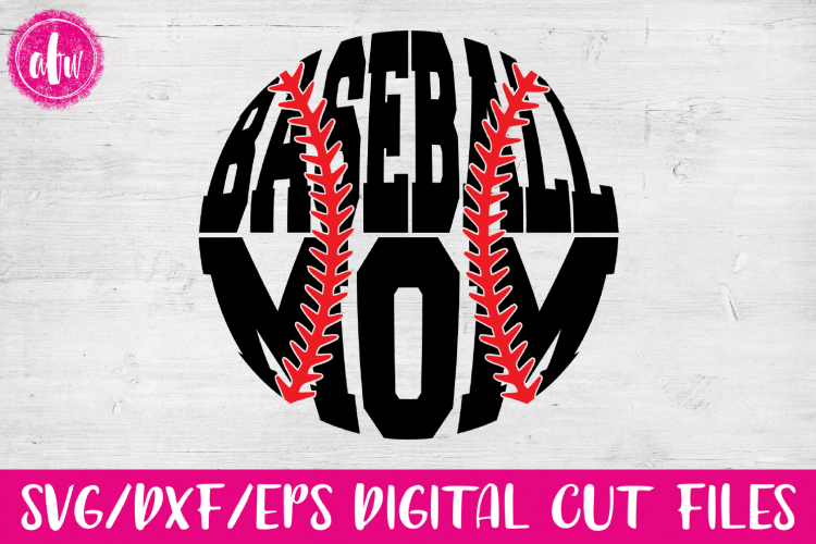 Download Baseball Mom - SVG, DXF, EPS Cut Files