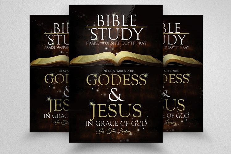 Bible Study Jesus Church Flyer