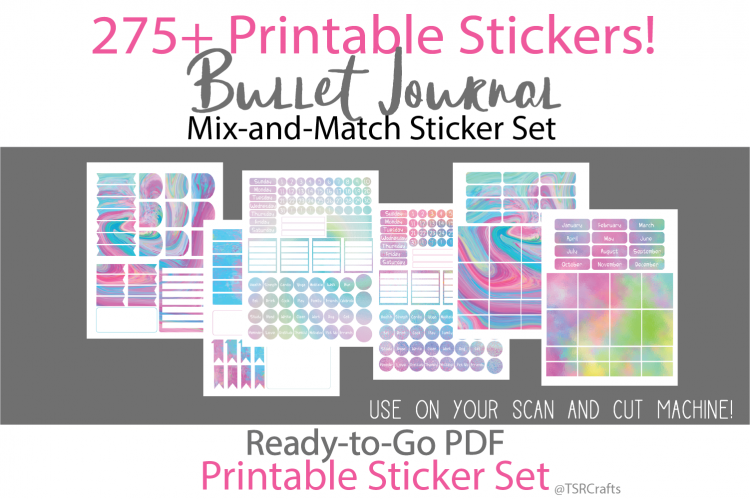 Bullet Journal and Planner Stickers - Rainbow / Unicorn Set