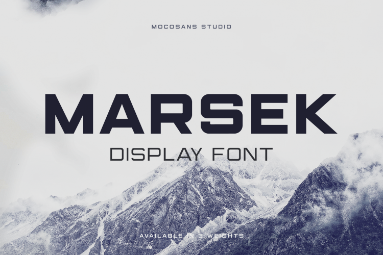 (NEW) Marsek - A Solid Display Font