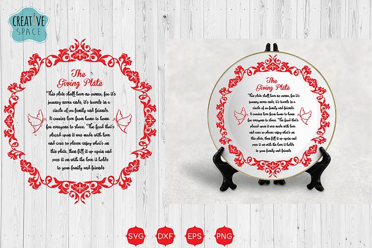 The Giving Plate Svg