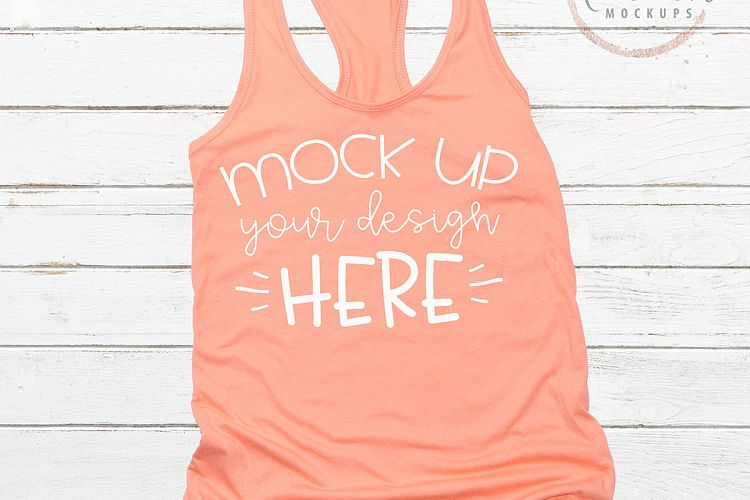 Mock up Next Level 1533 Light Orange Mockup