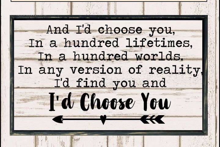 Id Choose You SVG Cutter File