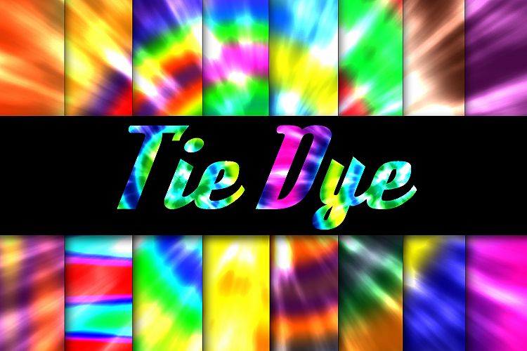 Tie Dye Digital Paper