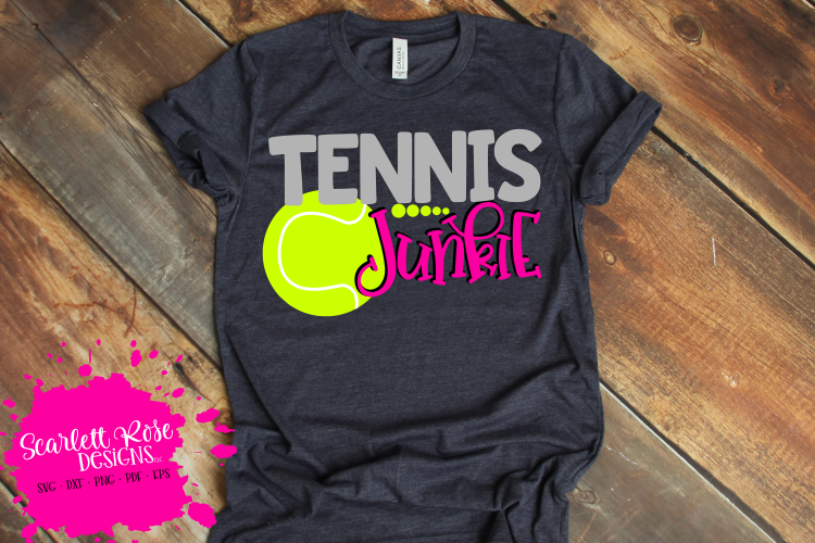 Tennis Junkie SVG