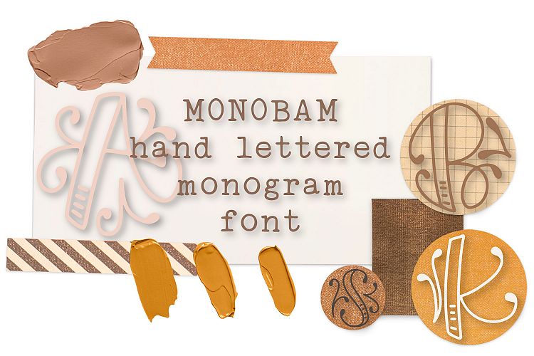 Monobam - Round Monogram Font