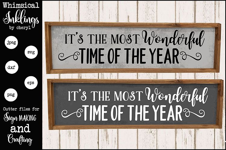 Its The Most Wonderful Time Of Year SVG