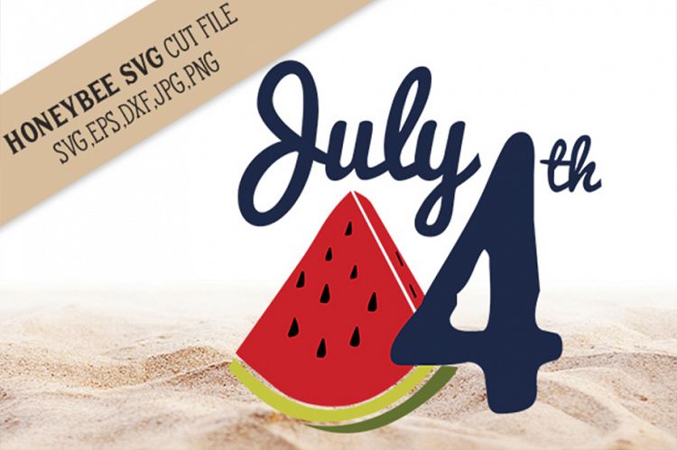 July 4th Watermelon SVG Cut File