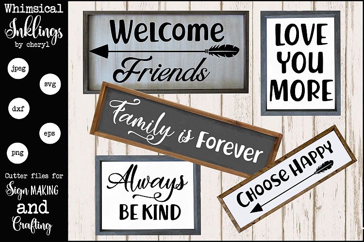 Always Be Kind SVG Sign Set