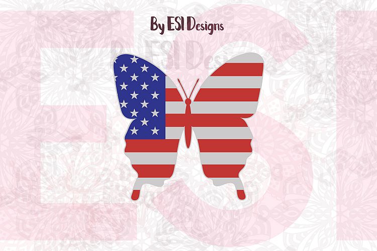 Download 4th of July | Butterfly US Flag Patriotic Design | SVG,DXF ...
