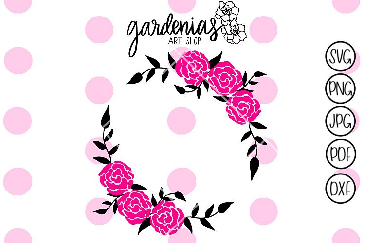 Six Flower Wreath Frame