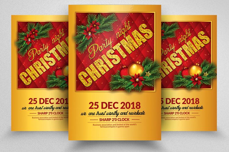 Christmas Party Flyer Template