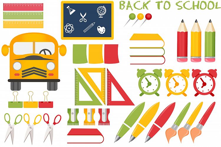 Back to school illustrations, Back to school graphics