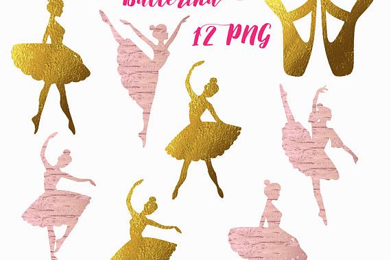 Ballerina Silhouettes Clipart