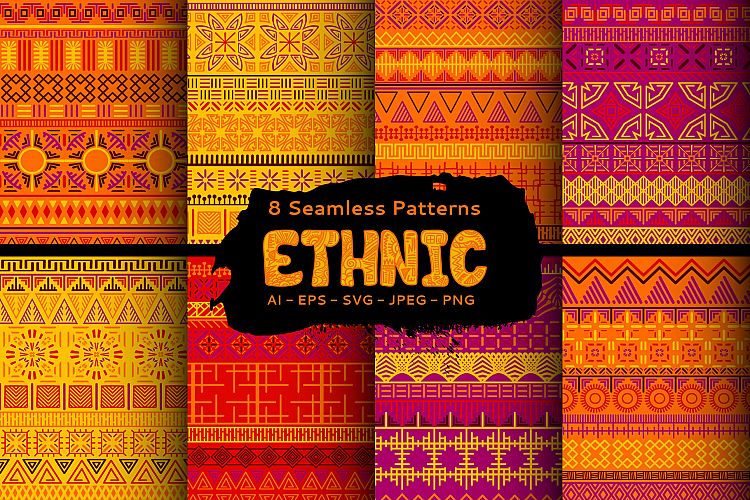 Ethnic Seamless Patterns