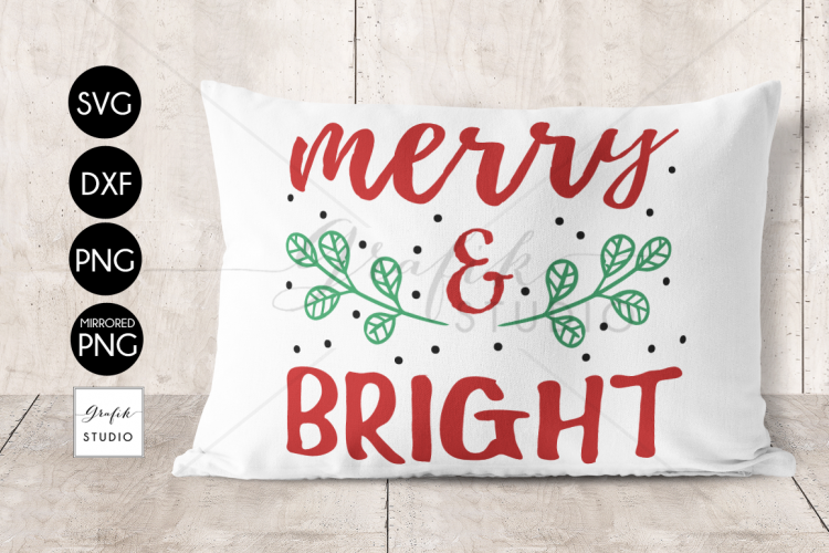 Merry & Bright CHRISTMAS SVG File Bundle