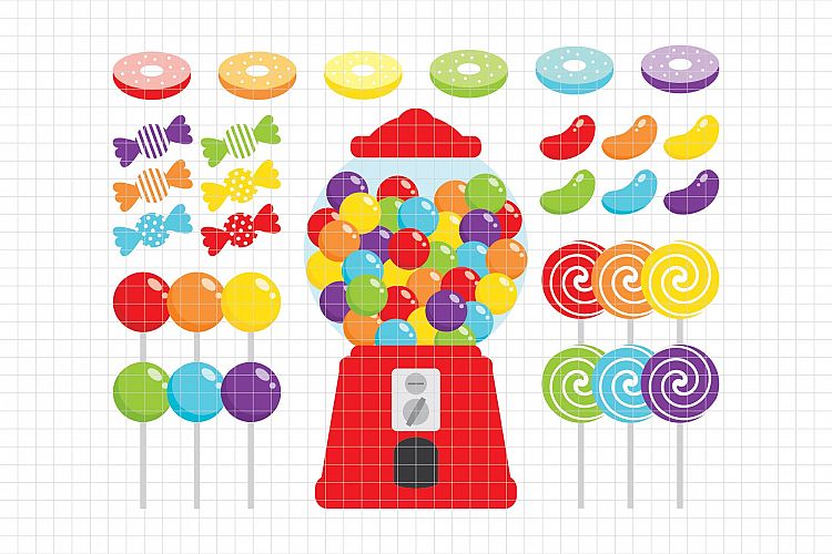 Candy Shop-Digital Clipart LES.CL05A example image 1