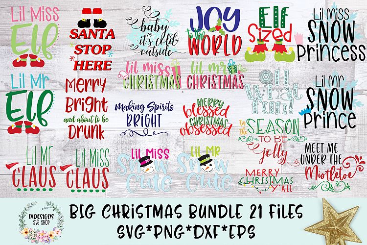 BIG Christmas Bundle 21 SVG Cut Files